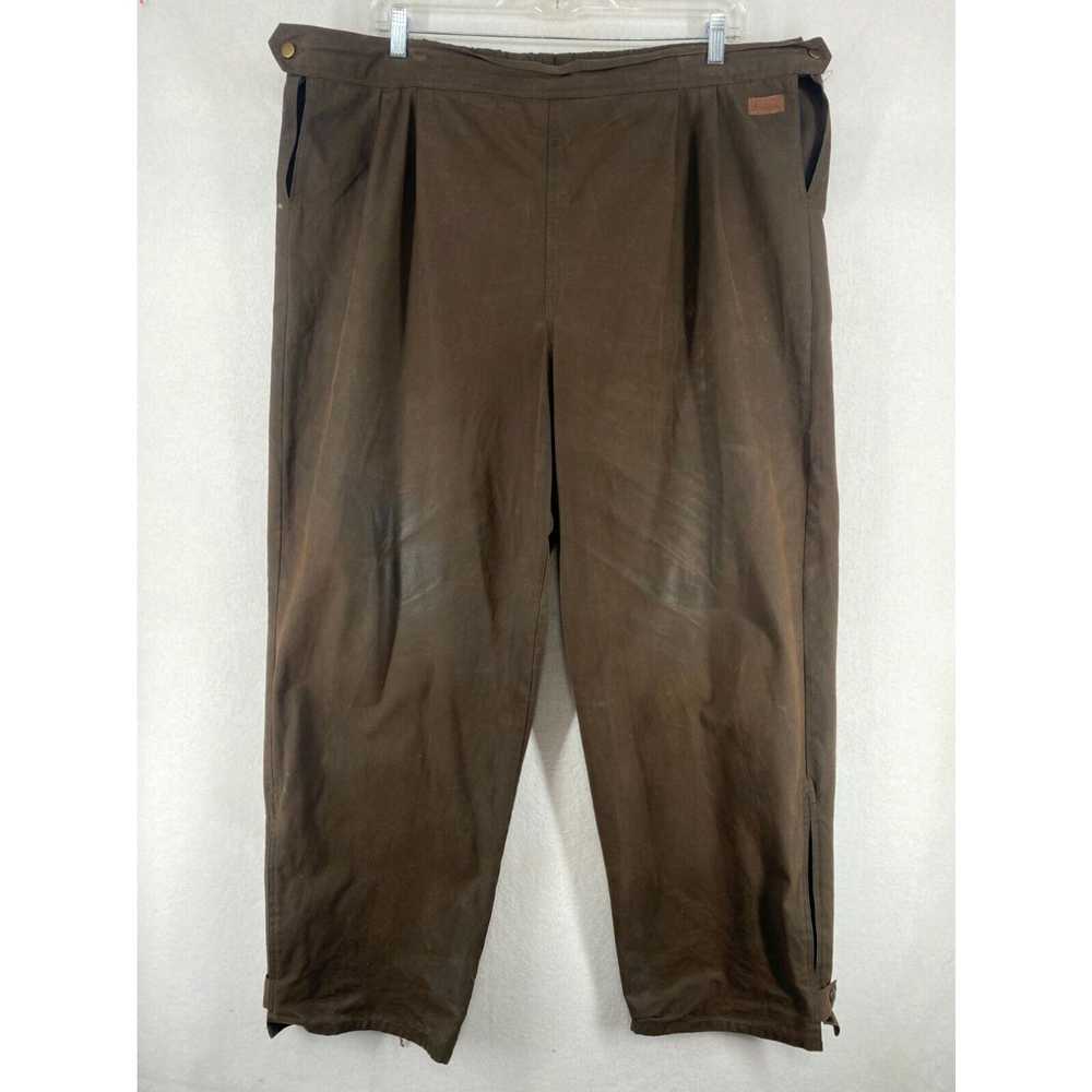 Vintage OUTBACK TRADING Pants Mens 2XL Oilskin Ov… - image 1
