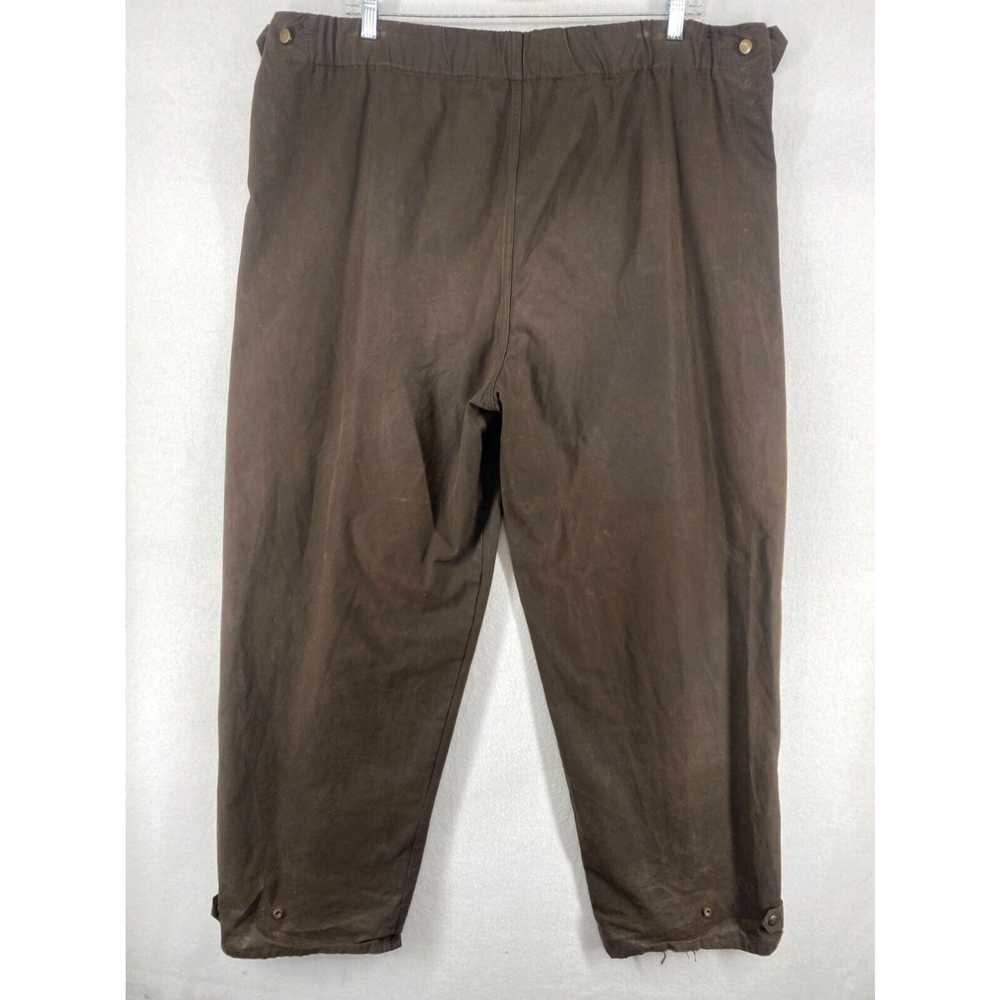 Vintage OUTBACK TRADING Pants Mens 2XL Oilskin Ov… - image 2