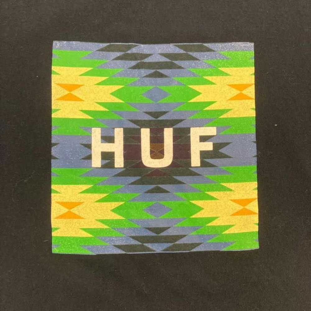 Huf HUF Navy Tee T-shirt Big Logo Graphic y2k - image 3
