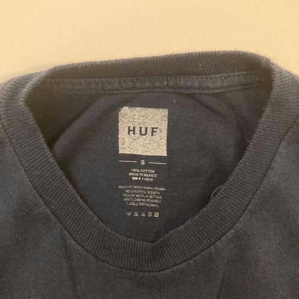 Huf HUF Navy Tee T-shirt Big Logo Graphic y2k - image 6