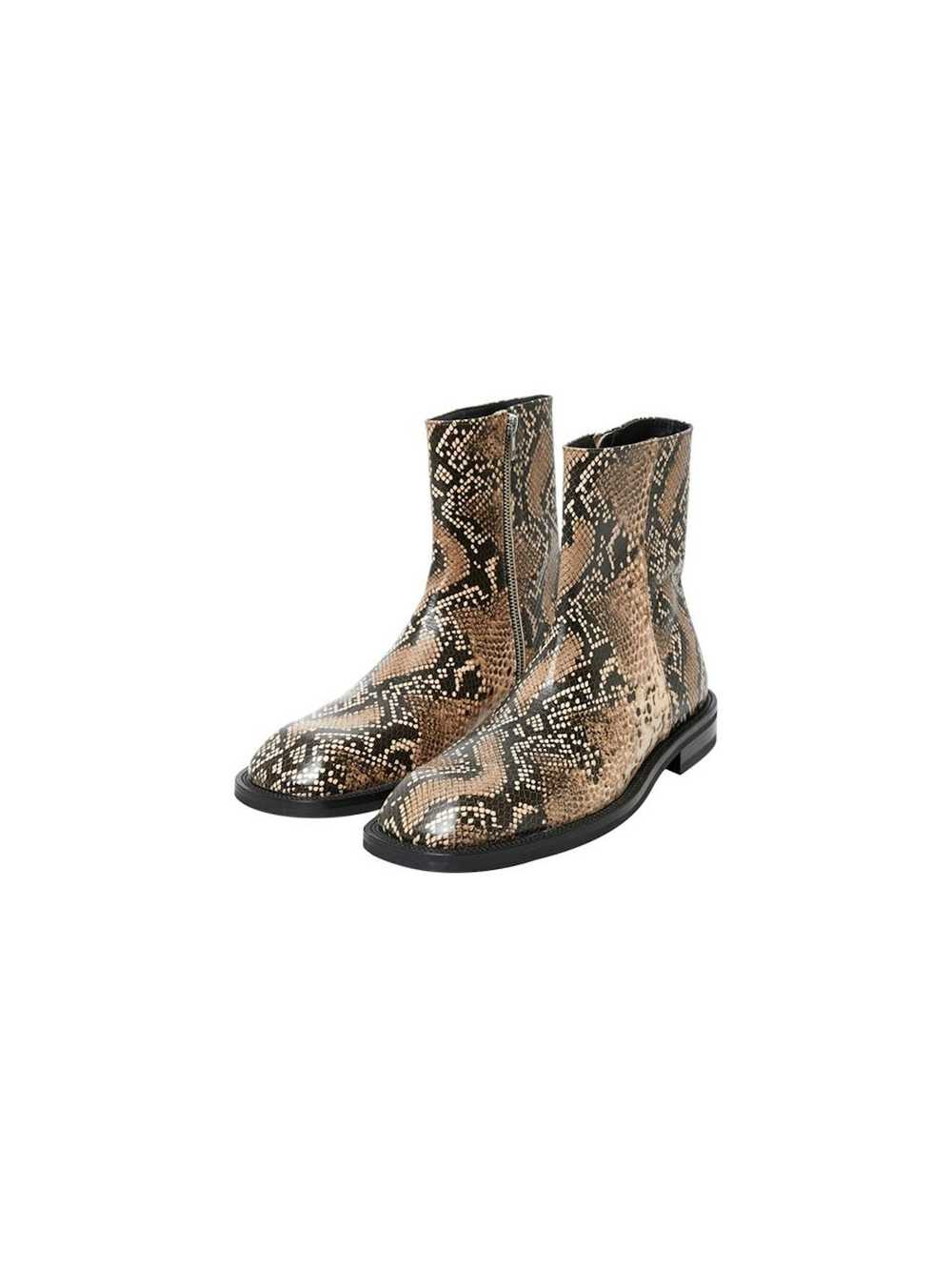 Andersson Bell Square Toe Python Boots - image 1