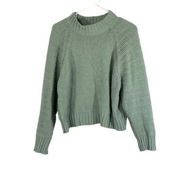Vintage Generation K Womens Green Long Sleeves Cre