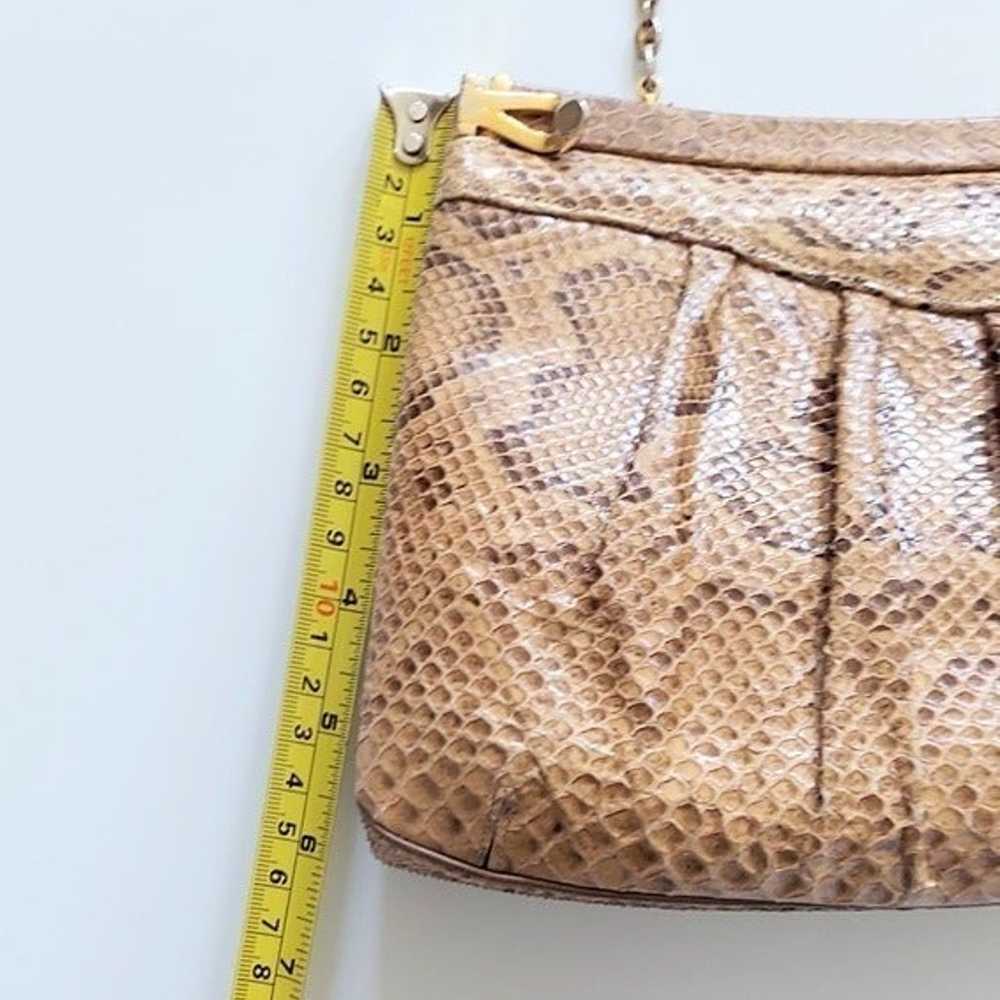 Finesse La Model Vintage Snakeskin Clutch Handbag… - image 4
