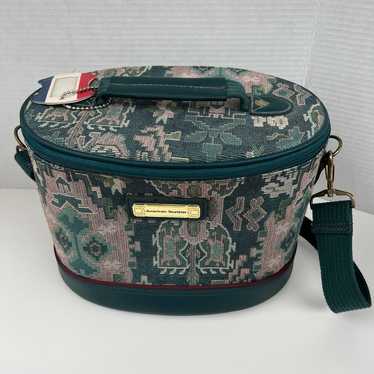 Vintage American Tourister Travel Bag Makeup Cosm… - image 1
