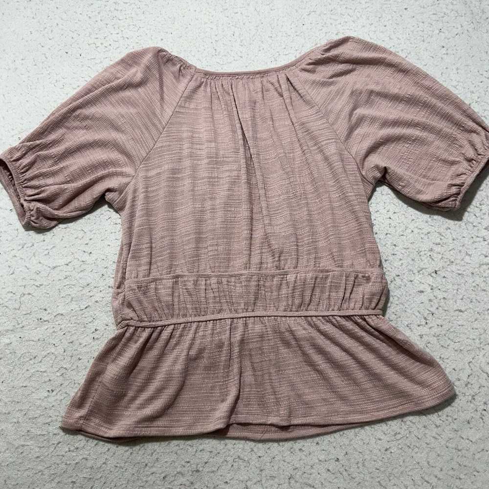 Other Knox Rose XS Babydoll Puff Sleeve Pink Squa… - image 10