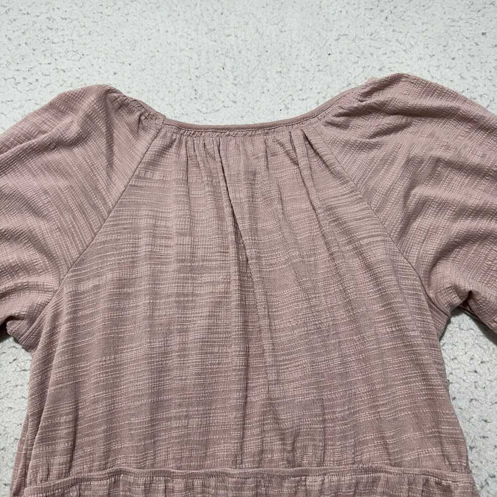 Other Knox Rose XS Babydoll Puff Sleeve Pink Squa… - image 11