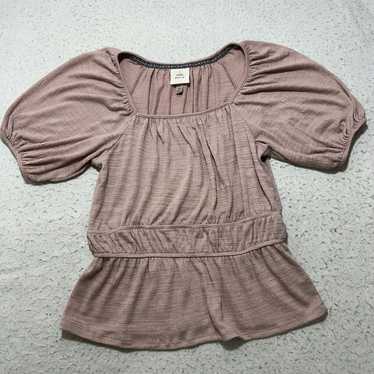 Other Knox Rose XS Babydoll Puff Sleeve Pink Squa… - image 1