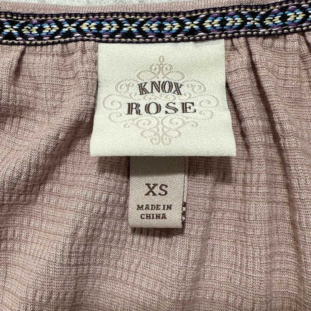 Other Knox Rose XS Babydoll Puff Sleeve Pink Squa… - image 3