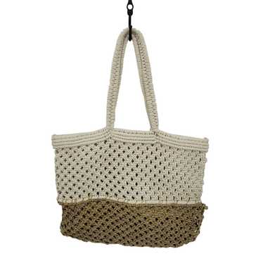 Designer America & Beyond Macrame Beach Tote Bag … - image 1