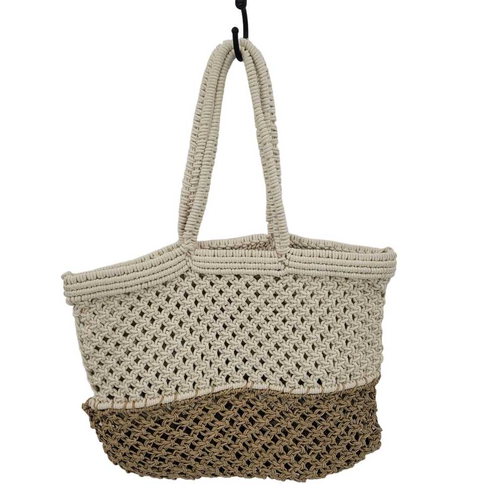 Designer America & Beyond Macrame Beach Tote Bag … - image 3