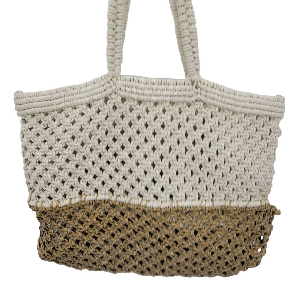 Designer America & Beyond Macrame Beach Tote Bag … - image 9