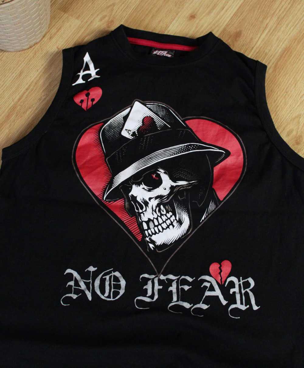 No Fear × Streetwear × Vintage ♠️ Y2K Skulls Tank… - image 2