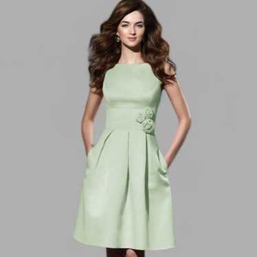 NBDN Nobrandedon Dessy Collection Lime Green Dres… - image 1