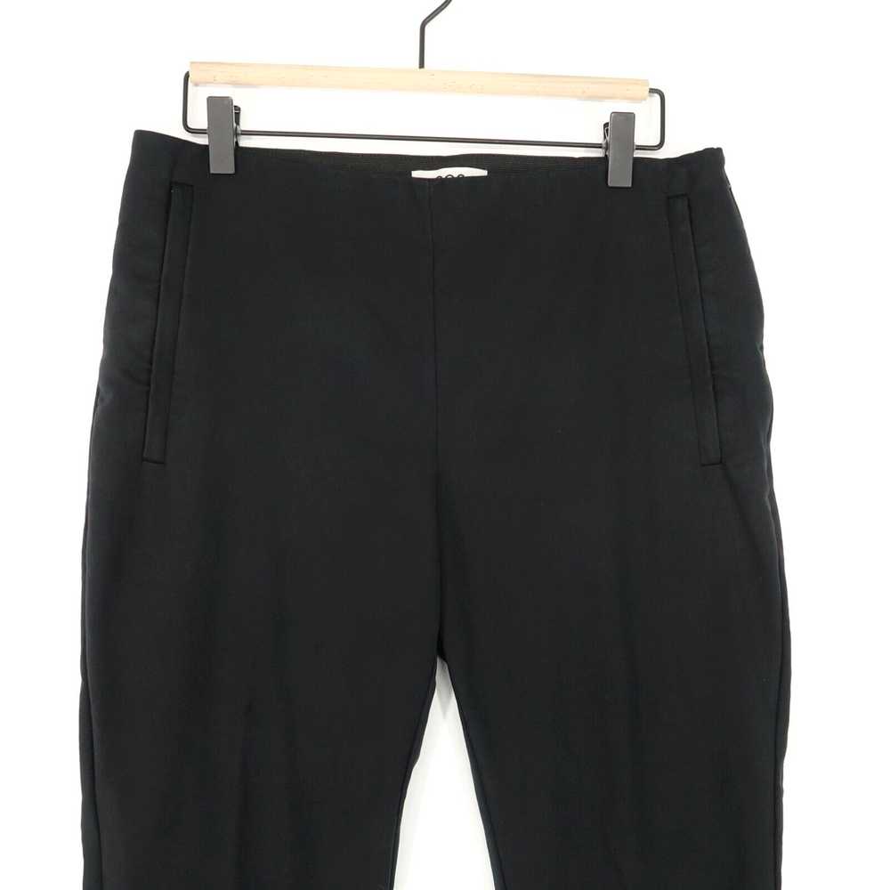 Cos COS Pants Womens 12 Black Stretch Zip Ankles … - image 3