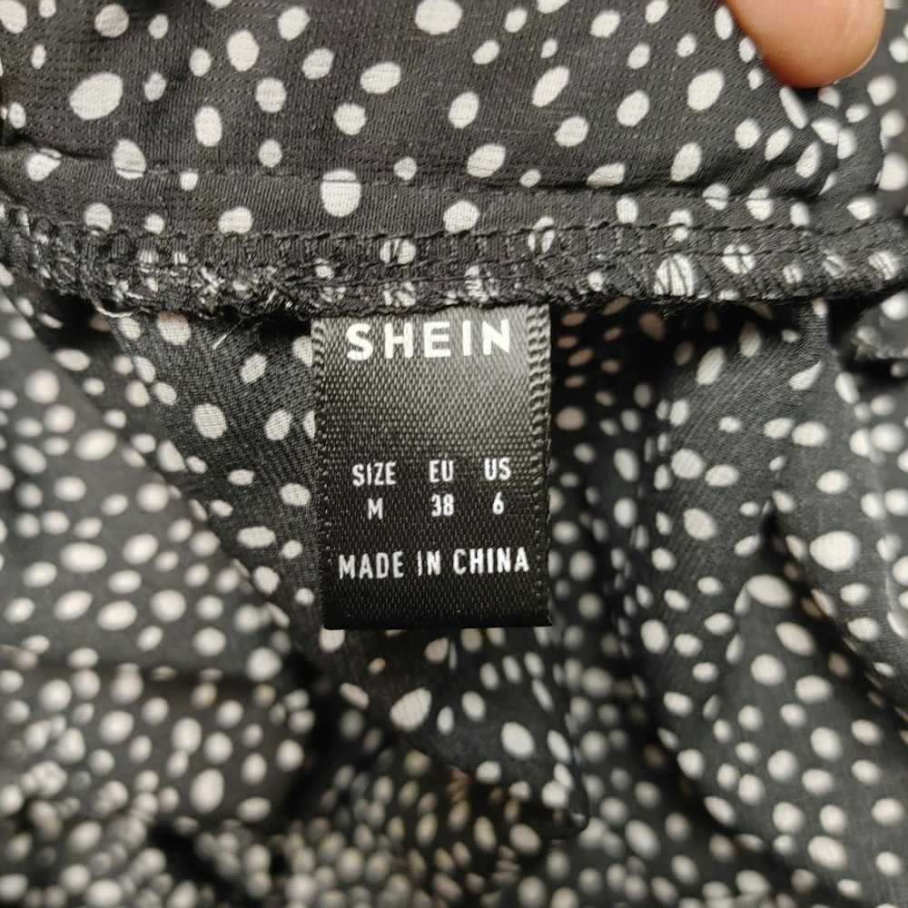 Shein Shein | Women's Black/White Polka Dot Tiere… - image 3