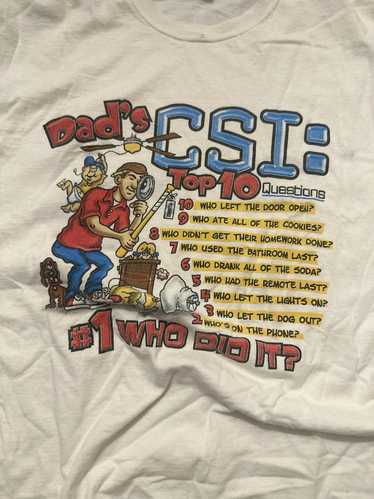 Humor × Streetwear × Vintage 1990s DAD'S CSI: Top 