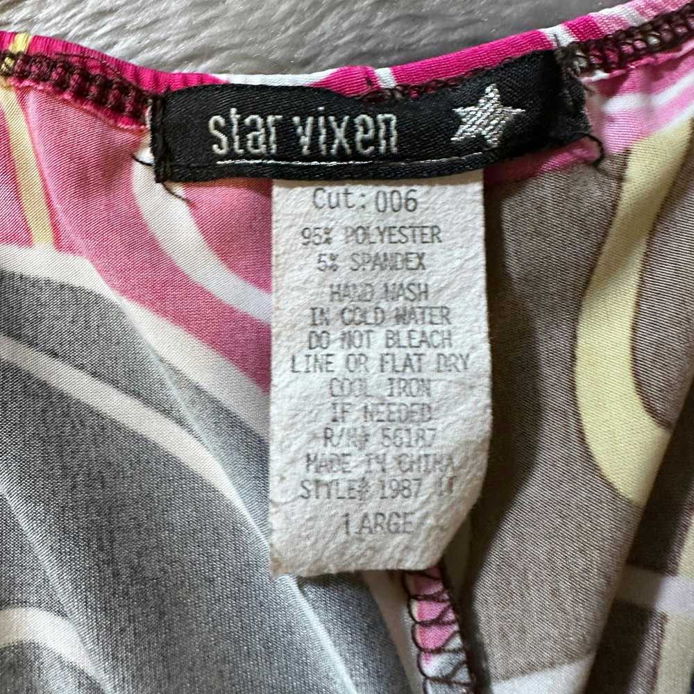 Other Star Vixen Womens Large Brown and Pink Slee… - image 4