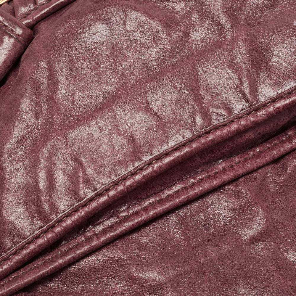 Miu Miu MIU MIU Burgundy Matelasse Leather Coffer… - image 5