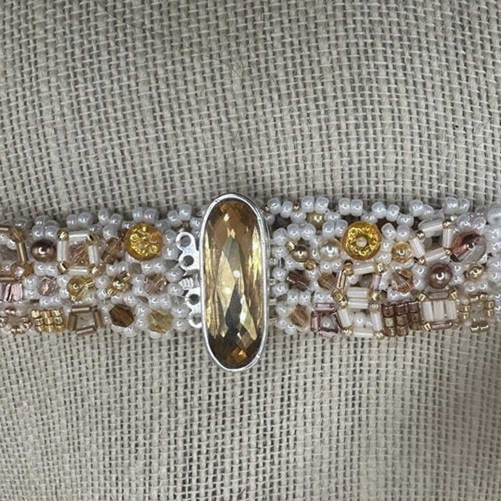 Handmade Glass Beaded Bracelet - image 3