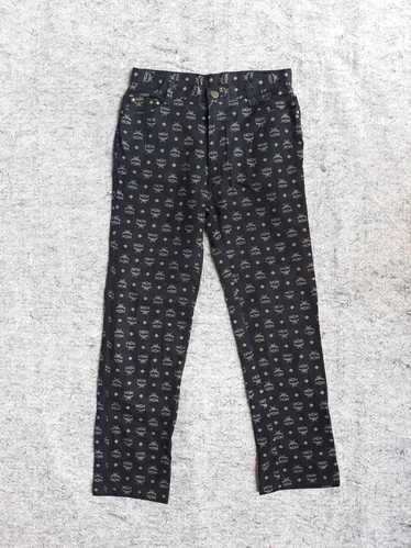 MCM Jeans Vintage MCM Pants Vintage MCM Legere Made In Japan Monogram Over Print Trousers Pants Jeans Size newest 28/29x31