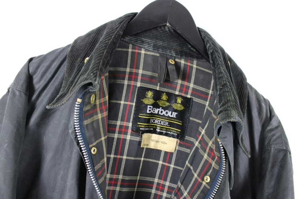 Barbour × Vintage Barbour-Border Waxed-Leather Ba… - image 2