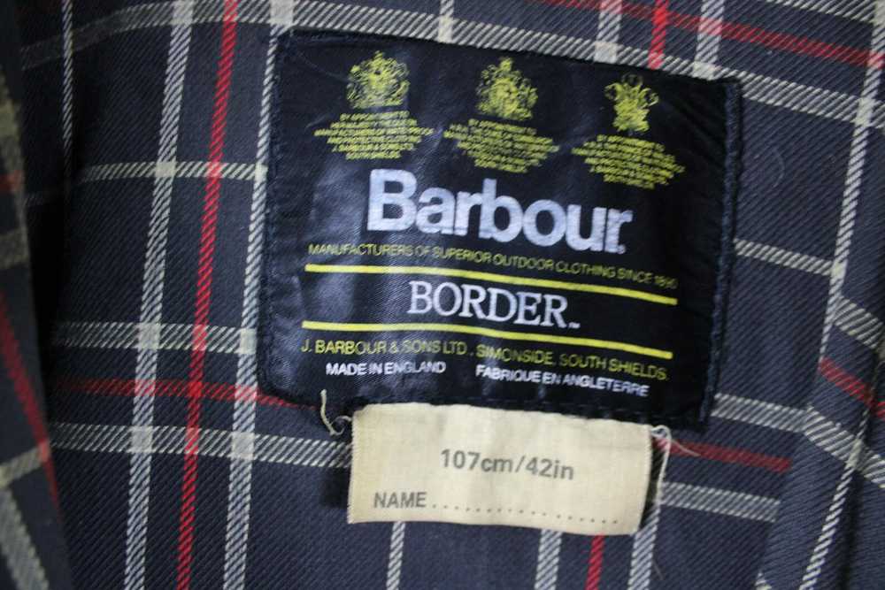 Barbour × Vintage Barbour-Border Waxed-Leather Ba… - image 3