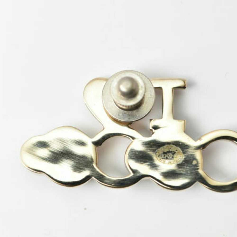 Chanel CHANEL brooch pin badge I LOVE COCO heart … - image 3