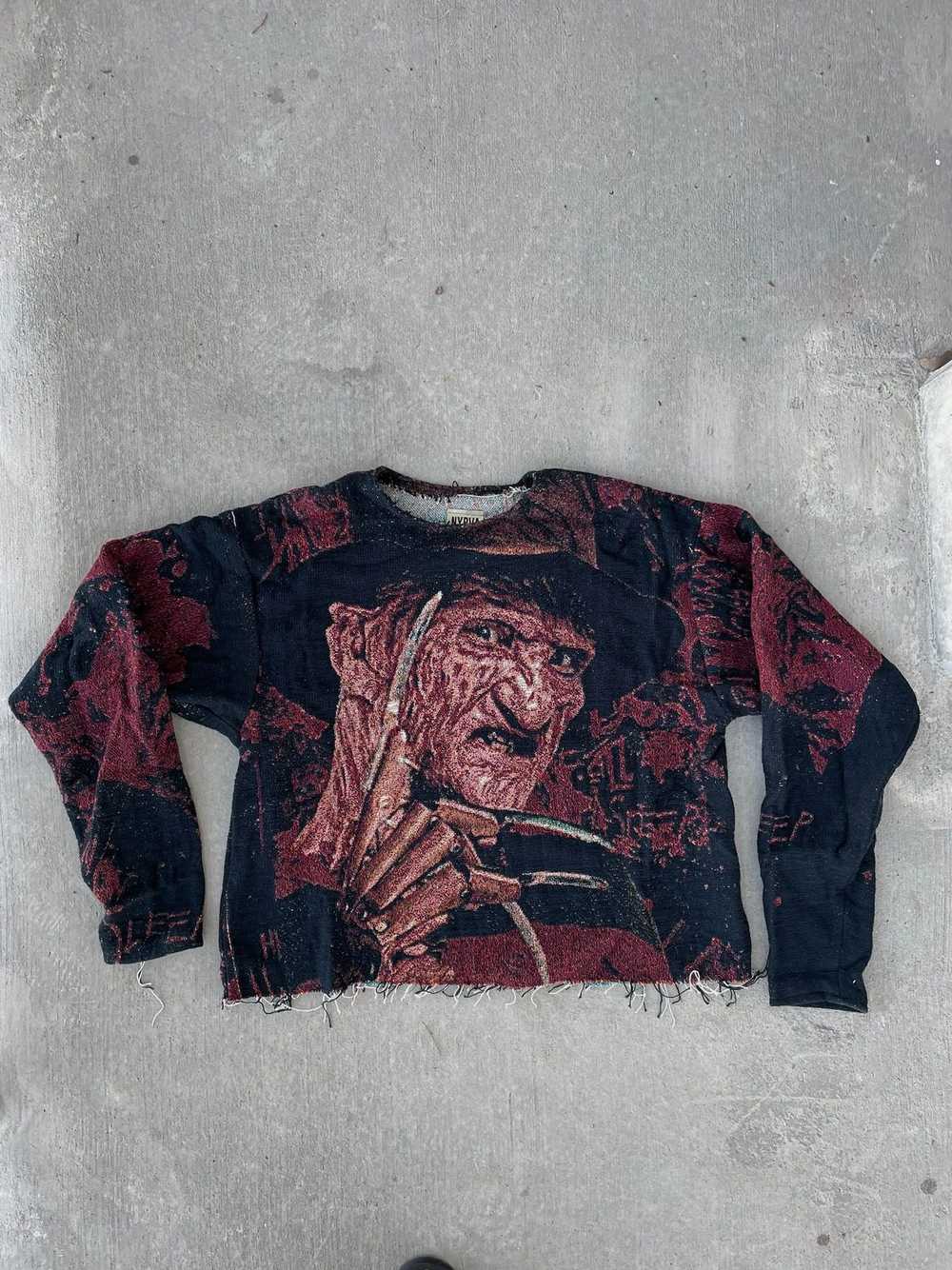 Streetwear Freddy Kruger Tapestry Sweater - image 1