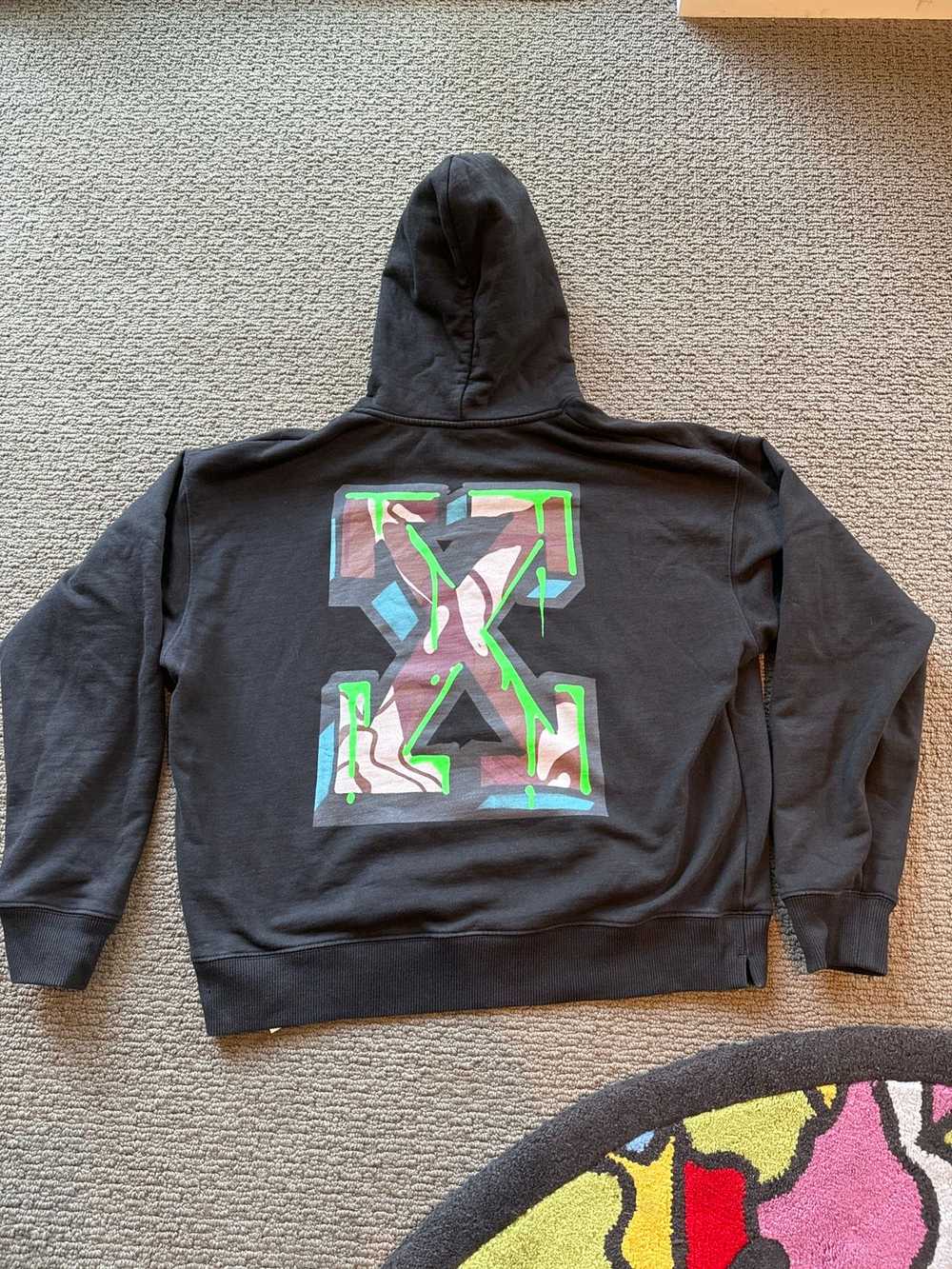 Off-White black graffiti hoodie - image 2