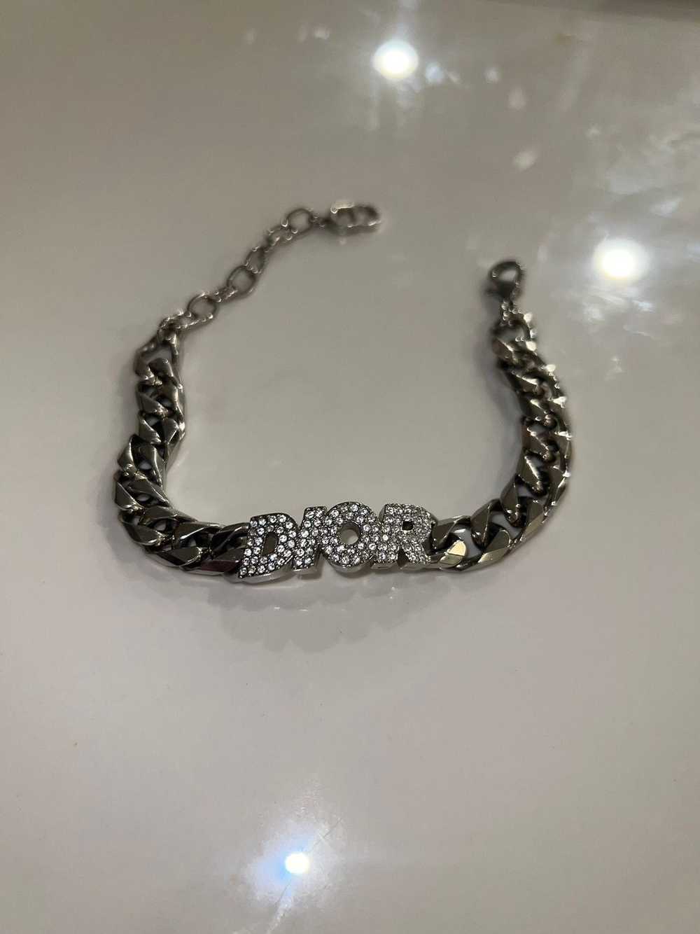 Dior Dior Italic Chain Link Bracelet with Hand-Se… - image 3