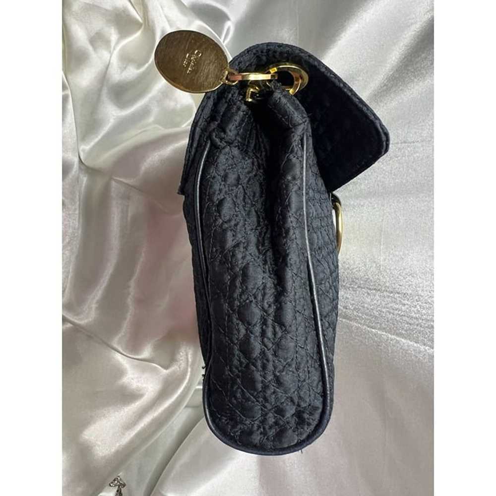 Authentic Dior Clutch Vintage lady Dior Black Zip… - image 8