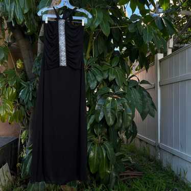 Vintage Y2K Taboo black halter dress/gown