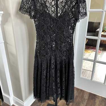 Vintage HW Collections Black Lace Dress - image 1