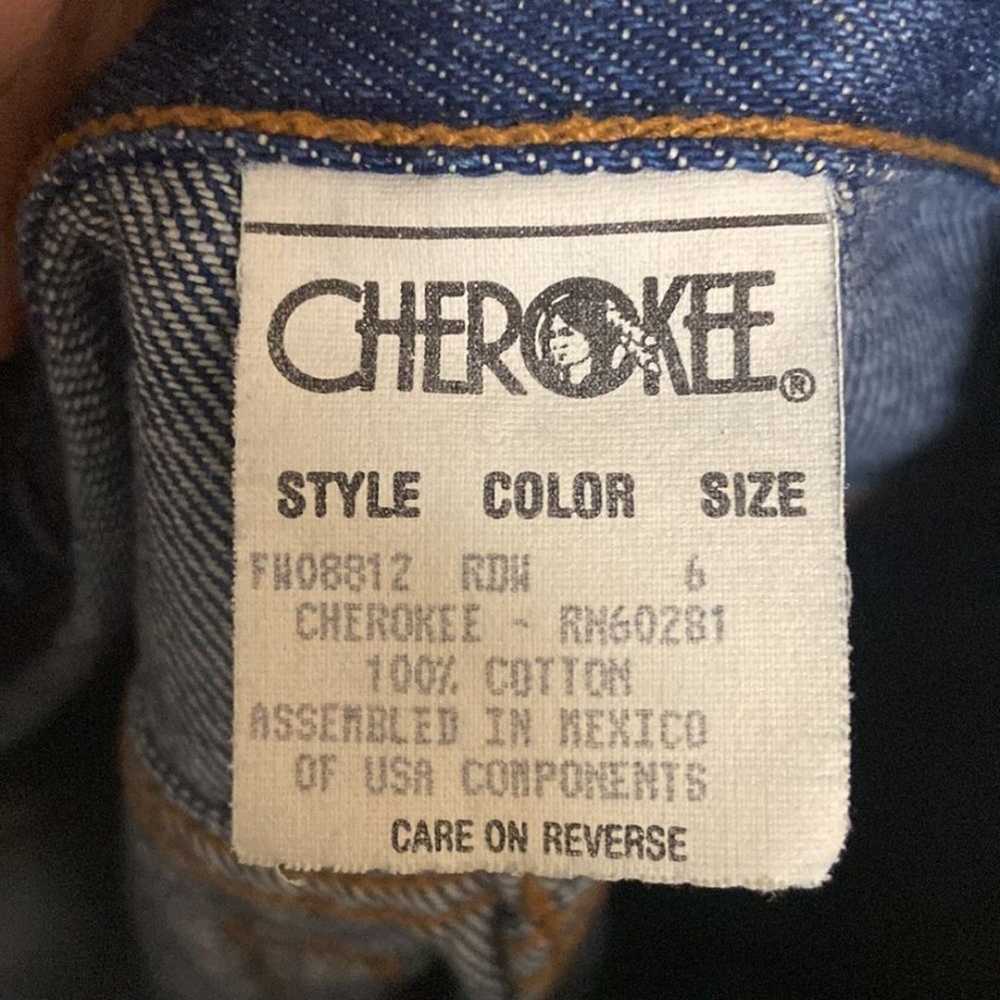 Vintage 80s Cherokee high waist blue jeans size 6 - image 12