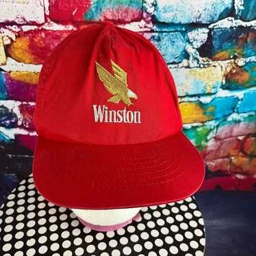 Vintage Winston Snapback Trucker Hat Cigarette Em… - image 1