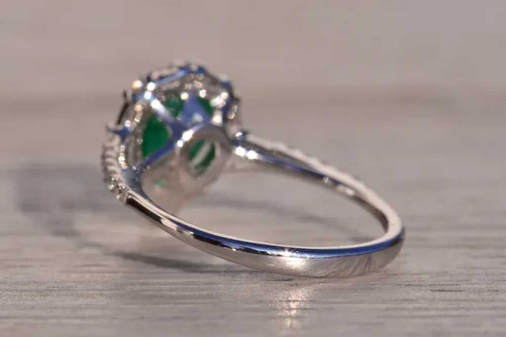 Effy Emerald and Natural Diamond Ring in White Go… - image 3