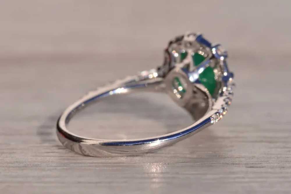 Effy Emerald and Natural Diamond Ring in White Go… - image 4