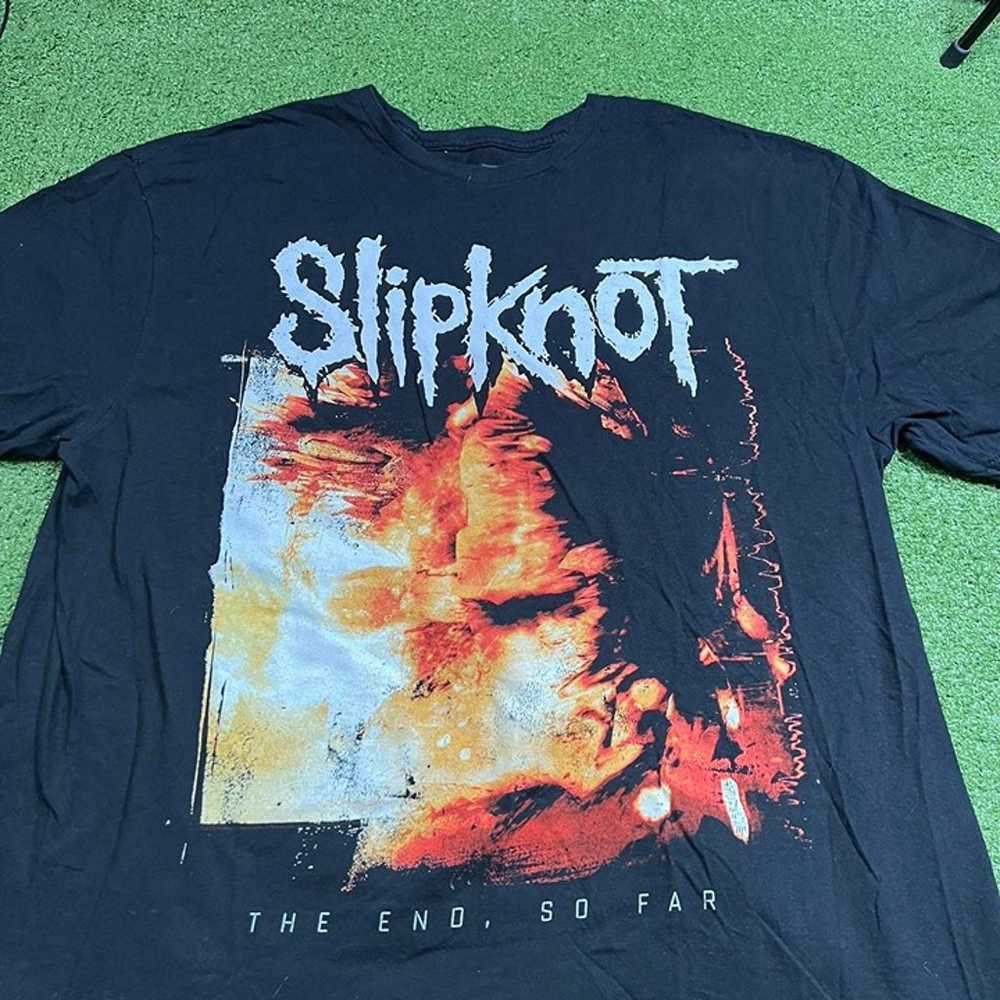 vintage slipknot the end so far black metal band … - image 2