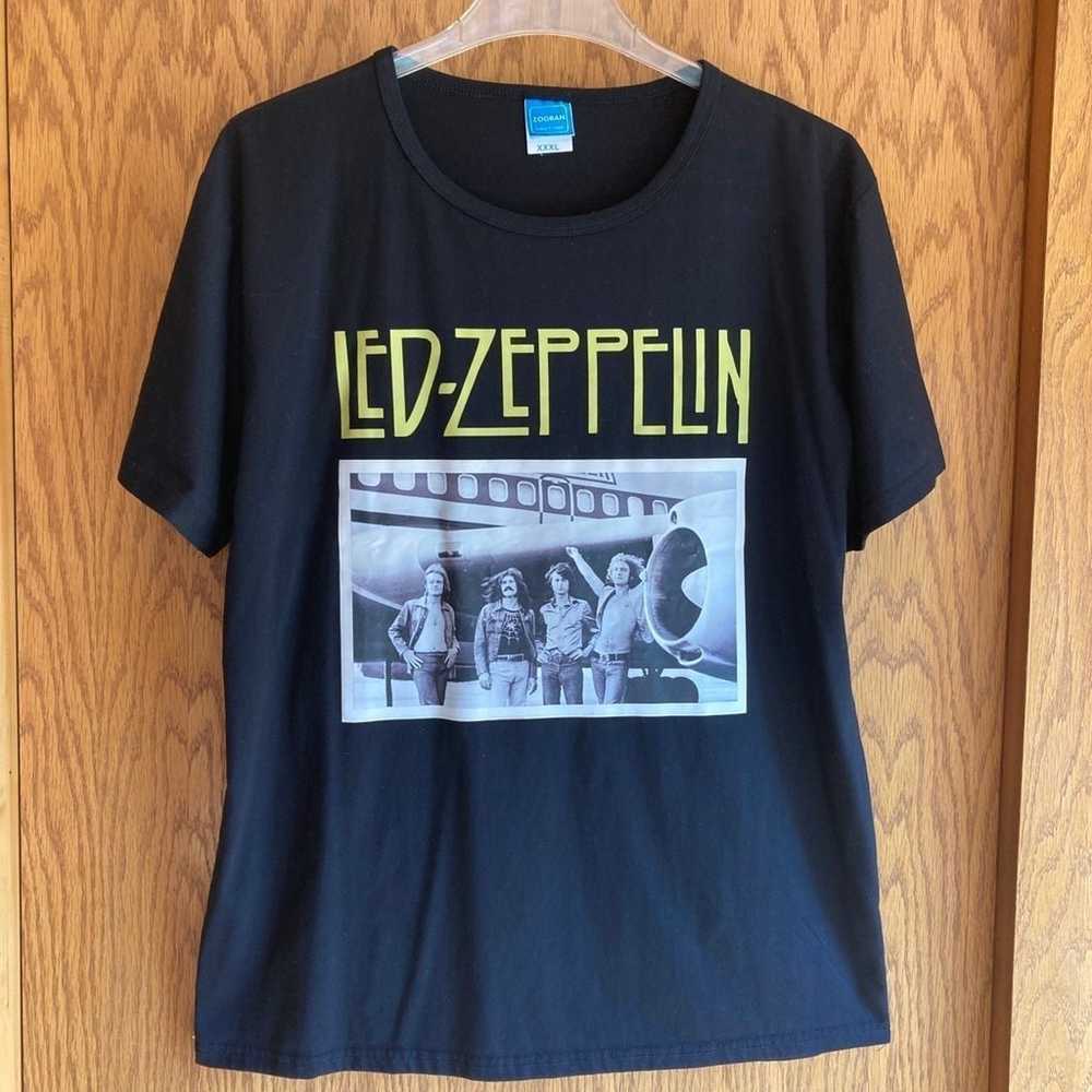 New Lg Led Zeppelin Plane Graphic Tshirt - image 1