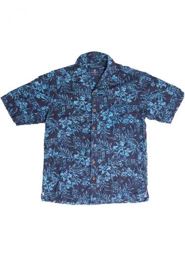 Caribbean Joe Silk Hawaiian Shirt 2519 - image 1