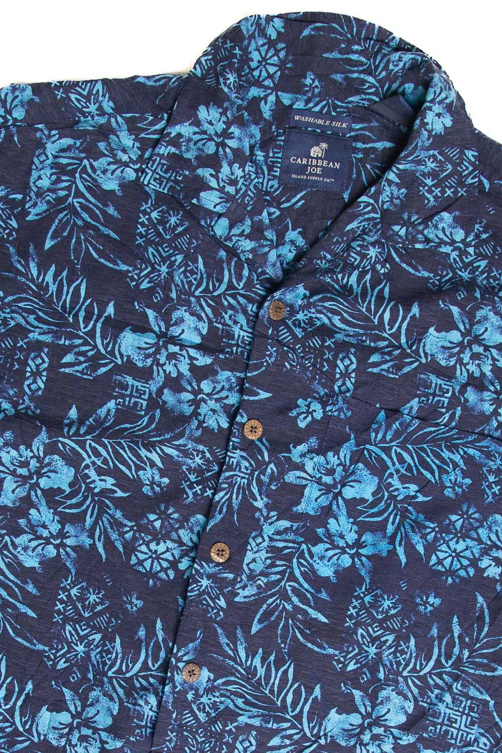 Caribbean Joe Silk Hawaiian Shirt 2519 - image 2