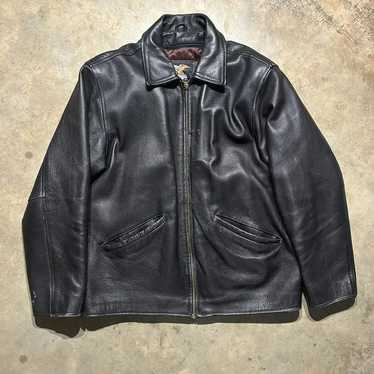 Vintage 90s Jamin Leather Black Motorcycle Leather