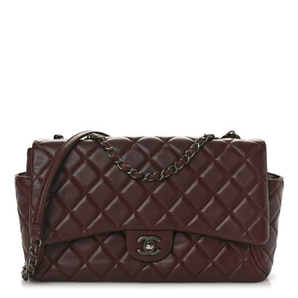 CHANEL Lambskin Quilted Large Around Pockets Flap… - image 1