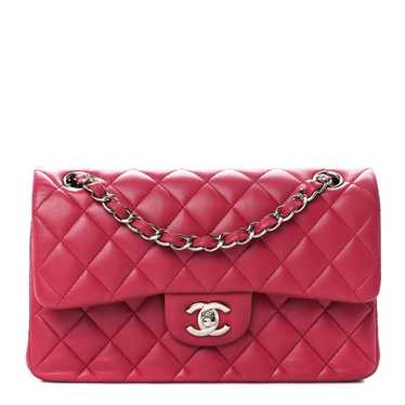 CHANEL Lambskin Quilted Small Double Flap Pink - image 1
