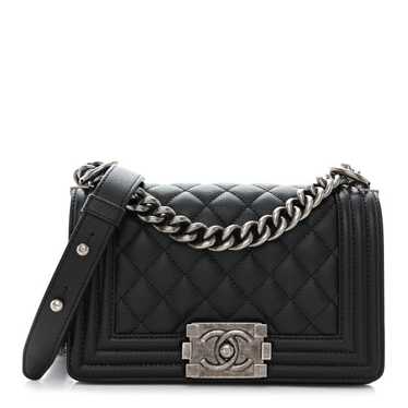 CHANEL Caviar Quilted Small Boy Flap Black - image 1