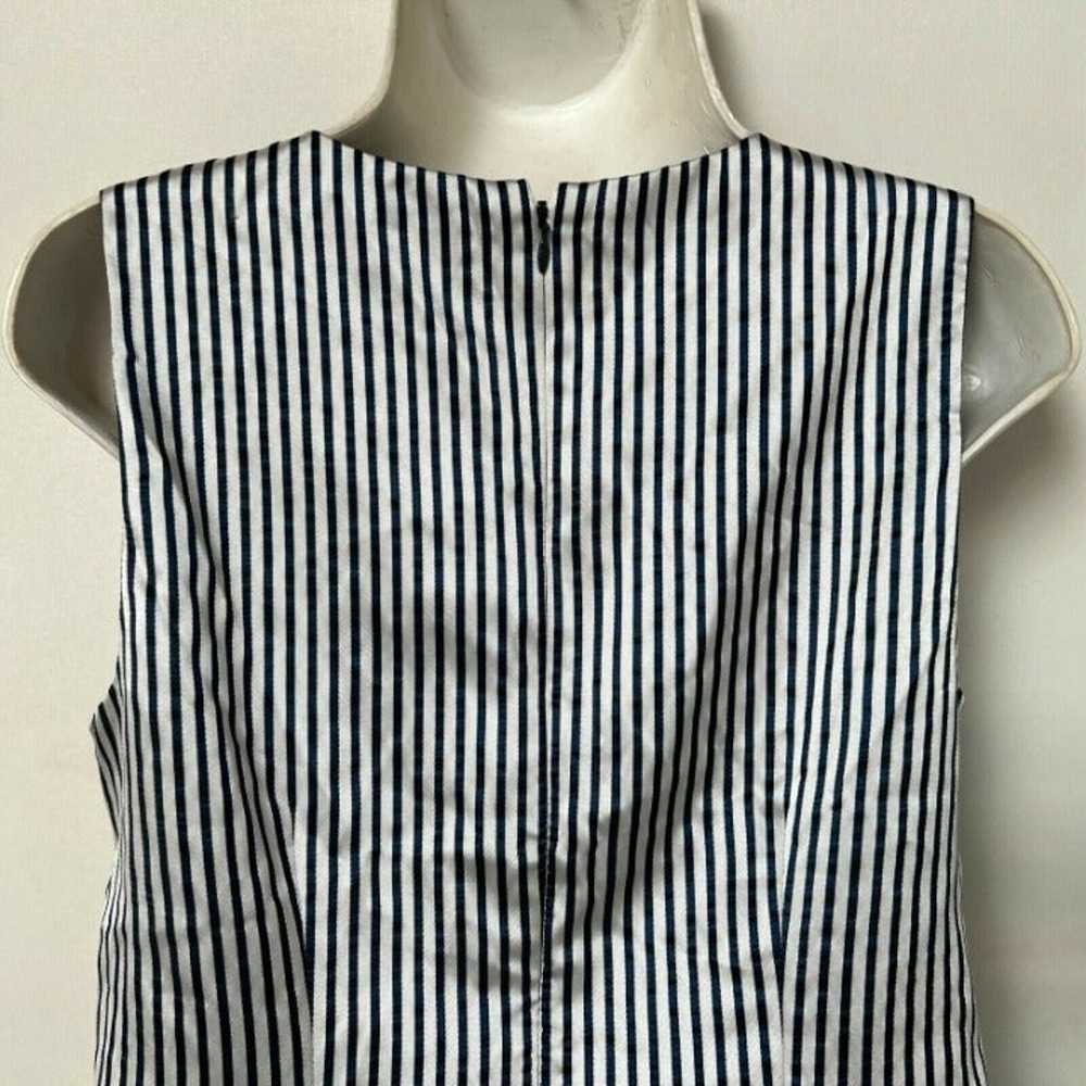 Banana Republic Striped Bow Shift Dress Satin Sle… - image 7