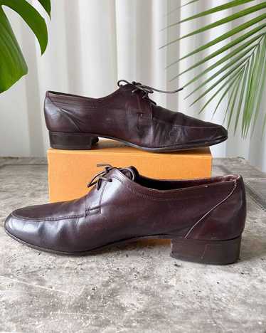 80s Dior Brown Leather Oxfords - image 1