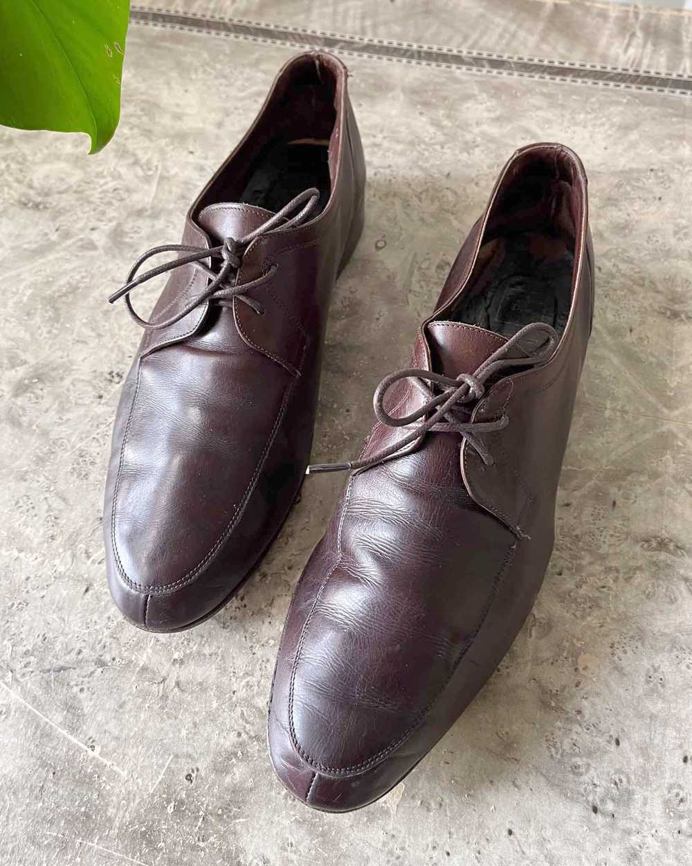80s Dior Brown Leather Oxfords - image 2