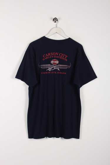 90's Harley Davidson T-Shirt Navy XL