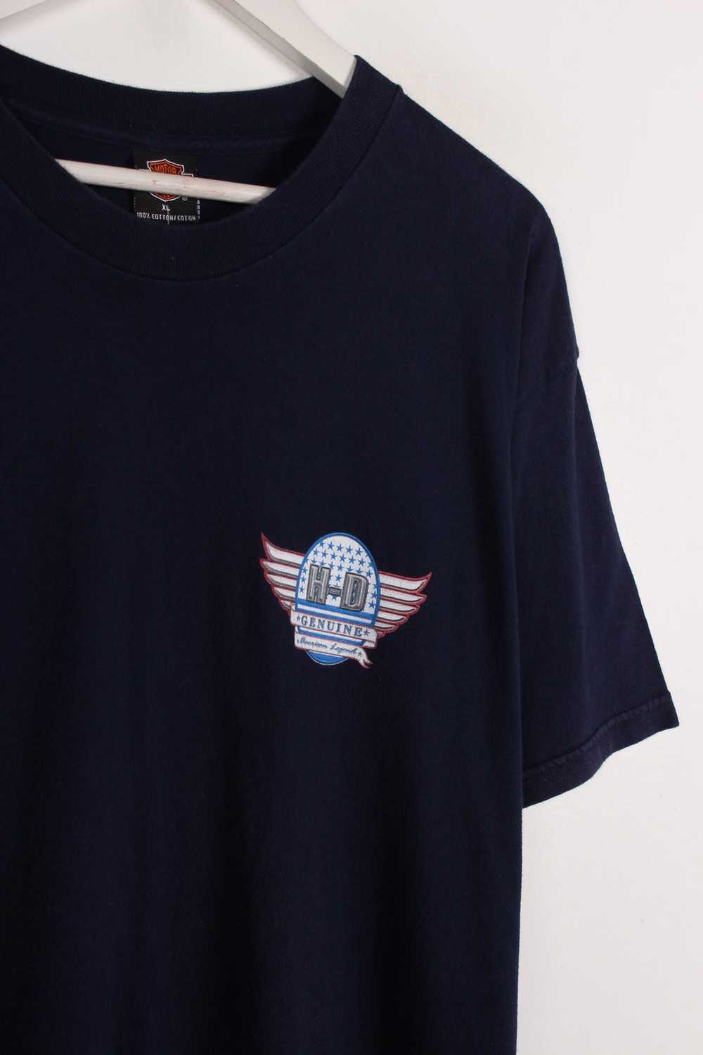 90's Harley Davidson T-Shirt Navy XL - image 3